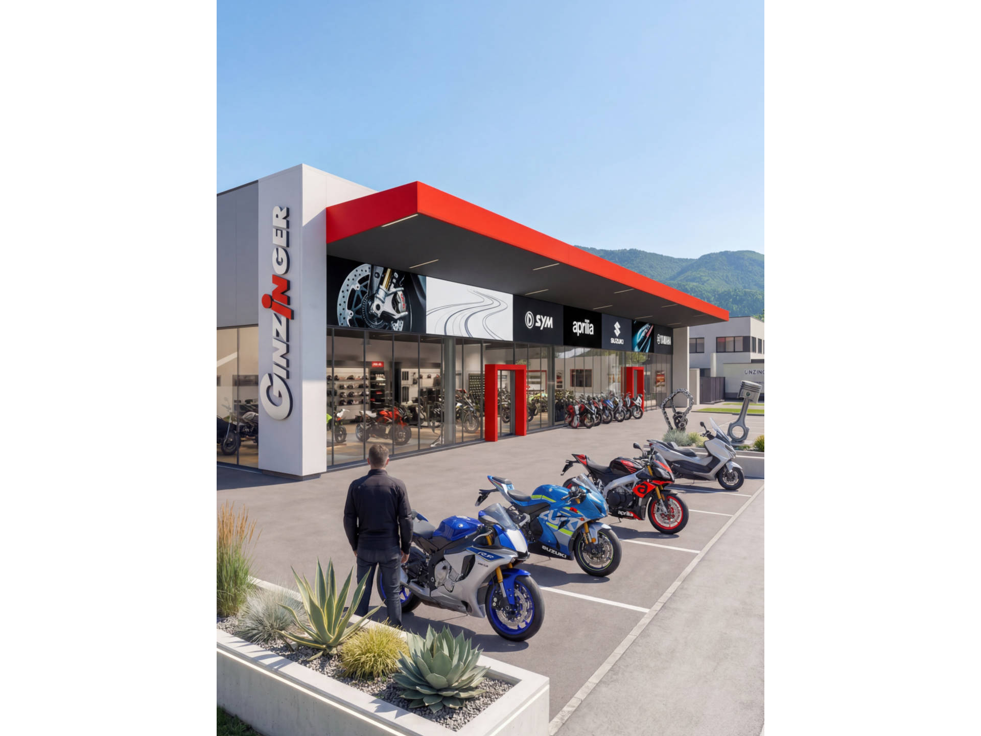 Ginzinger Salzburg – Markenlogos Showroom
