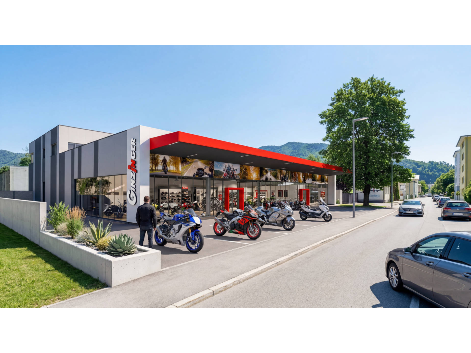 Visualisierung Ginzinger Salzburg – geplanter Um- und Zubau