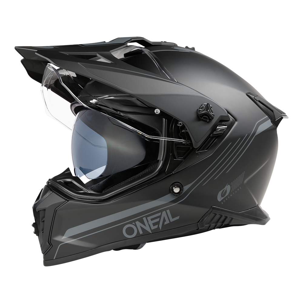 O'NEAL A-SRS Helmet SOLID mit geöffnetem Visier