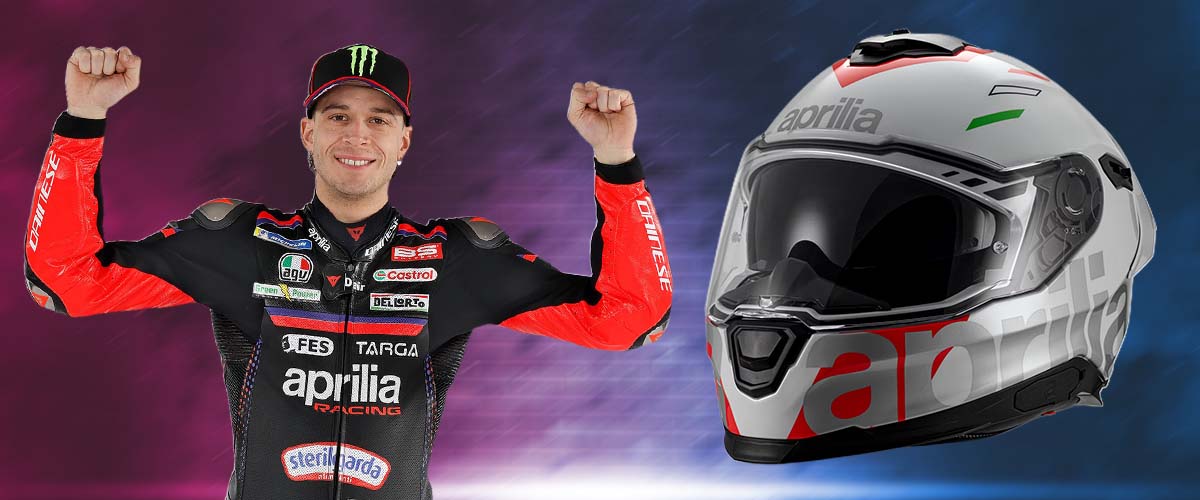 Aprilia Overtake Fullface Helm handsigniert von Bezzecchi