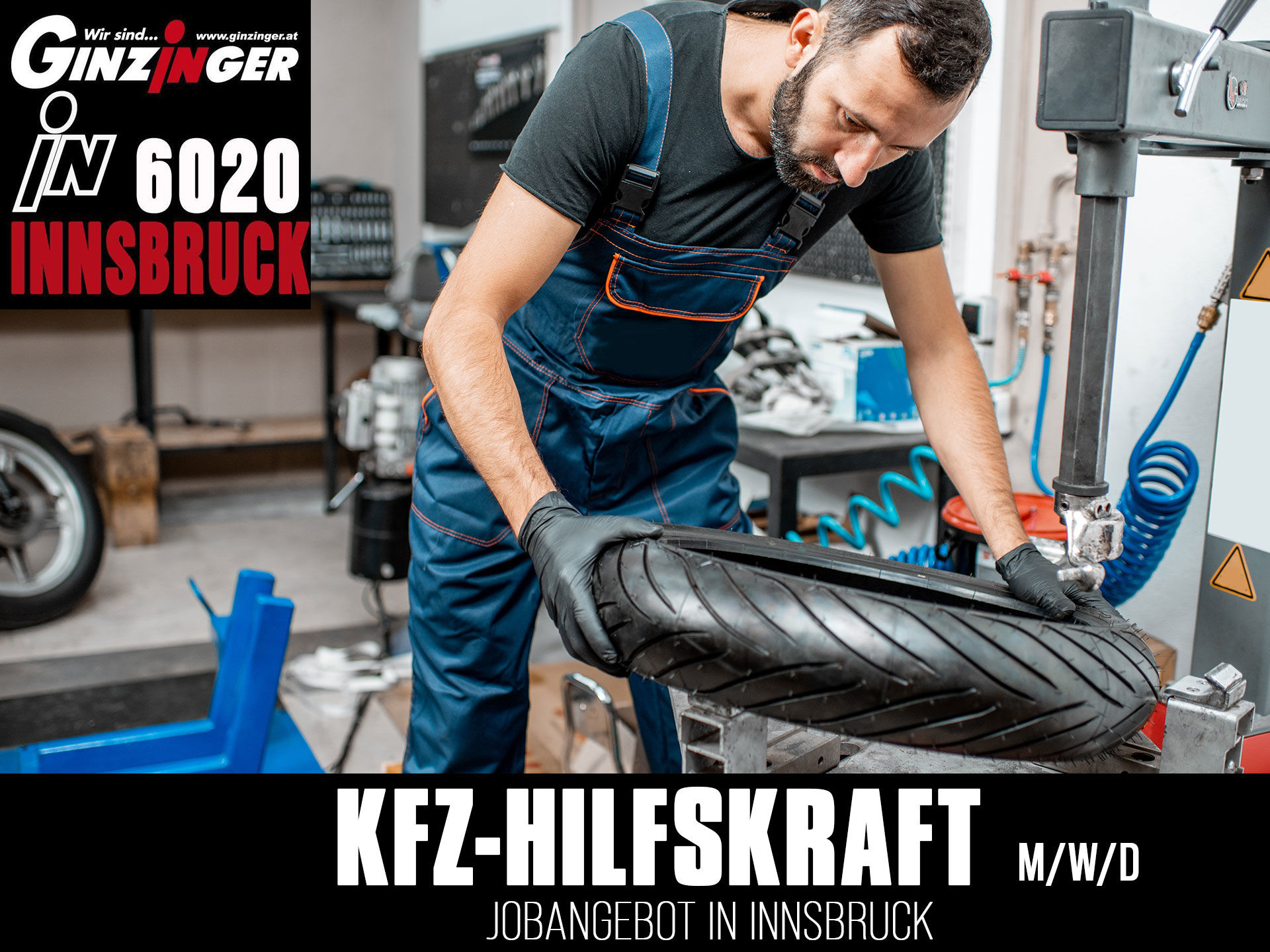 KFZ-Hilfskraft gesucht bei Ginzinger Innsbruck