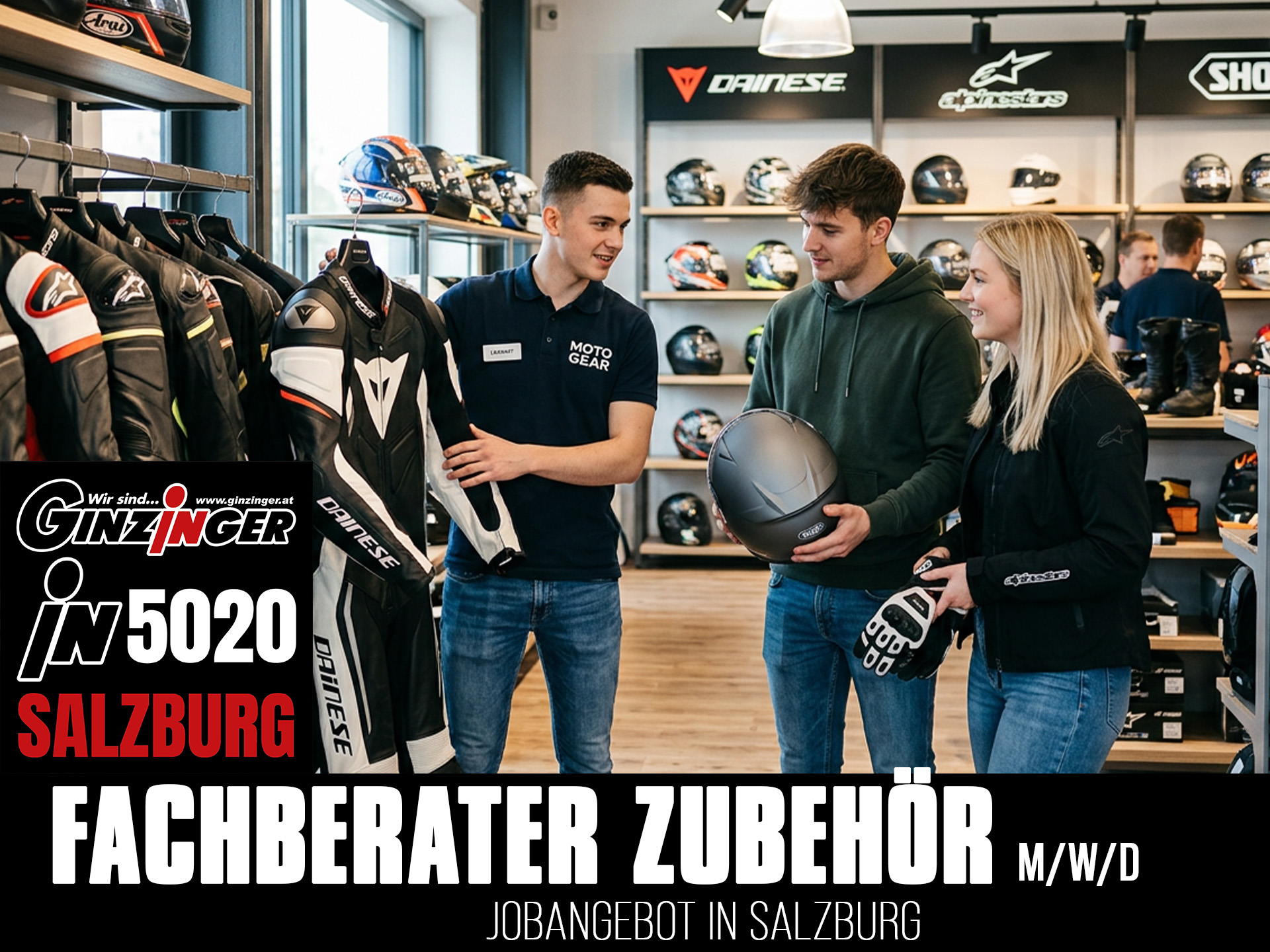 Motorradzubehör verkaufen bei Ginzinger