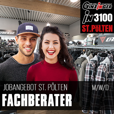 Wir suchen Fachberater für Motorradbekleidung