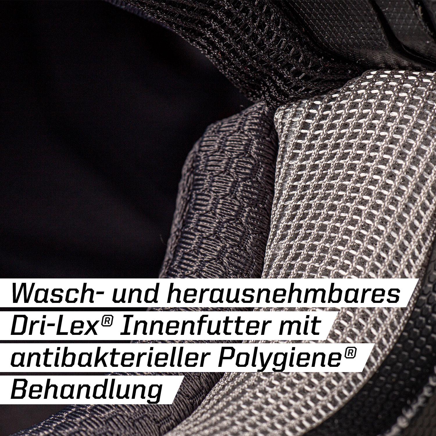 Herausnehmbares und waschbares Dri-Lex gepolstertes Innenfutter mit antibakterieller Polygienebehandlung