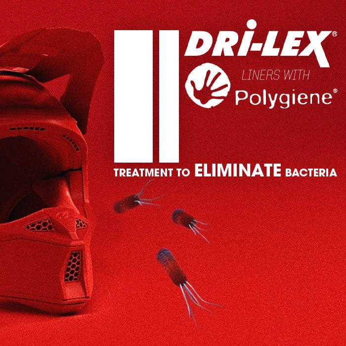 Polygiene behandeltes DRI-LEX® Innenfutter um Bakterien zu beseitigen

