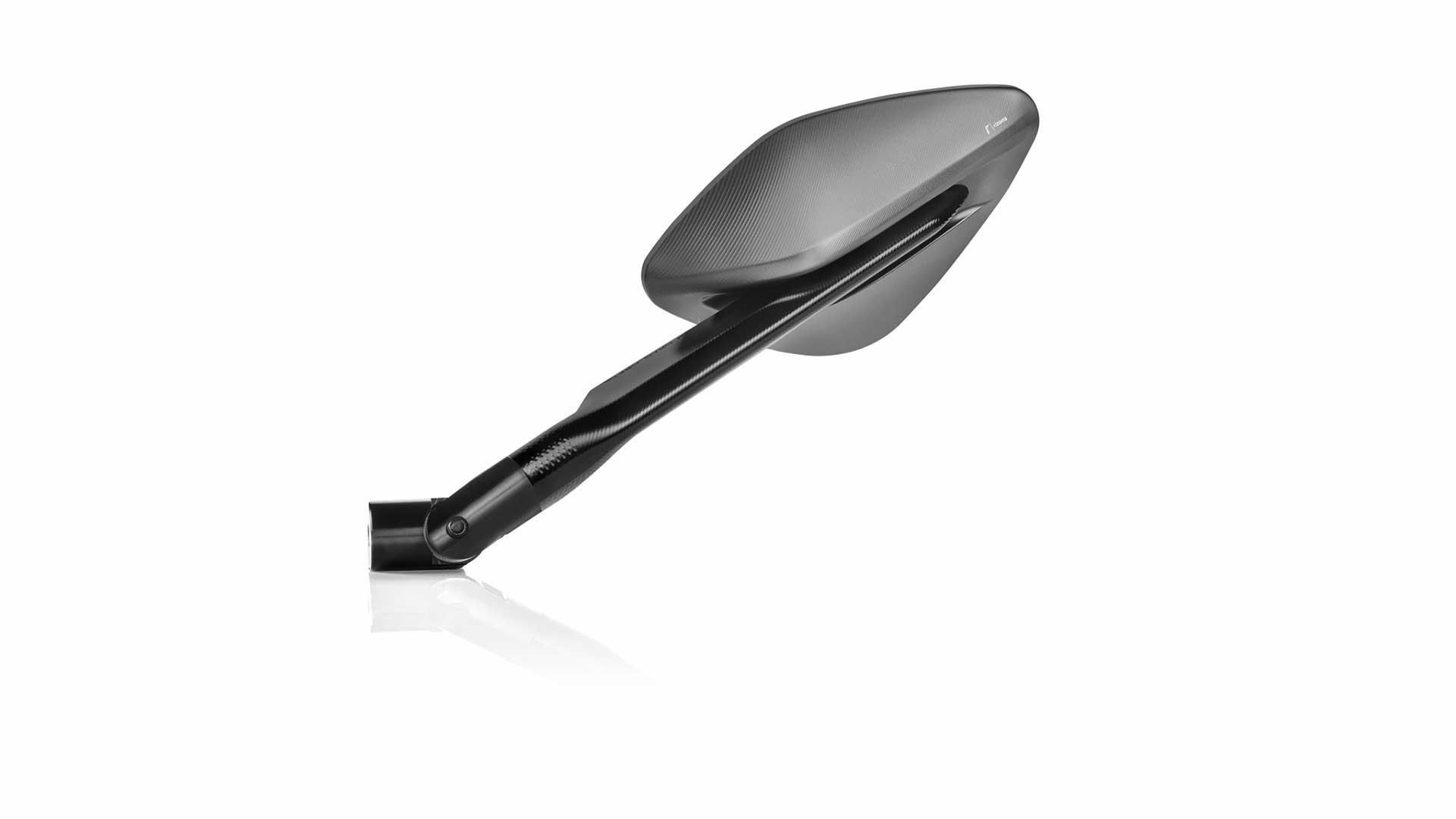 Der neue Spiegel „Namic“, inspiriert von Supersportwagen, gibt dank seiner aerodynamischen Form und der besonderen Bearbeitung des flügelartigen Trägers dem Scooter einen besonderen Auftritt.